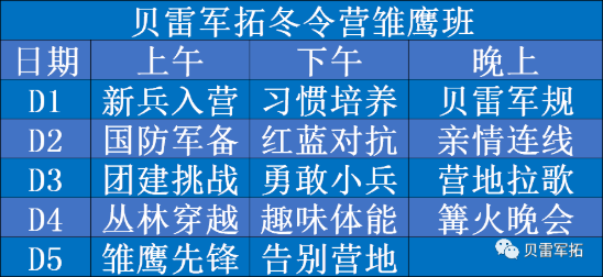 2021贝雷特训军事冬令营